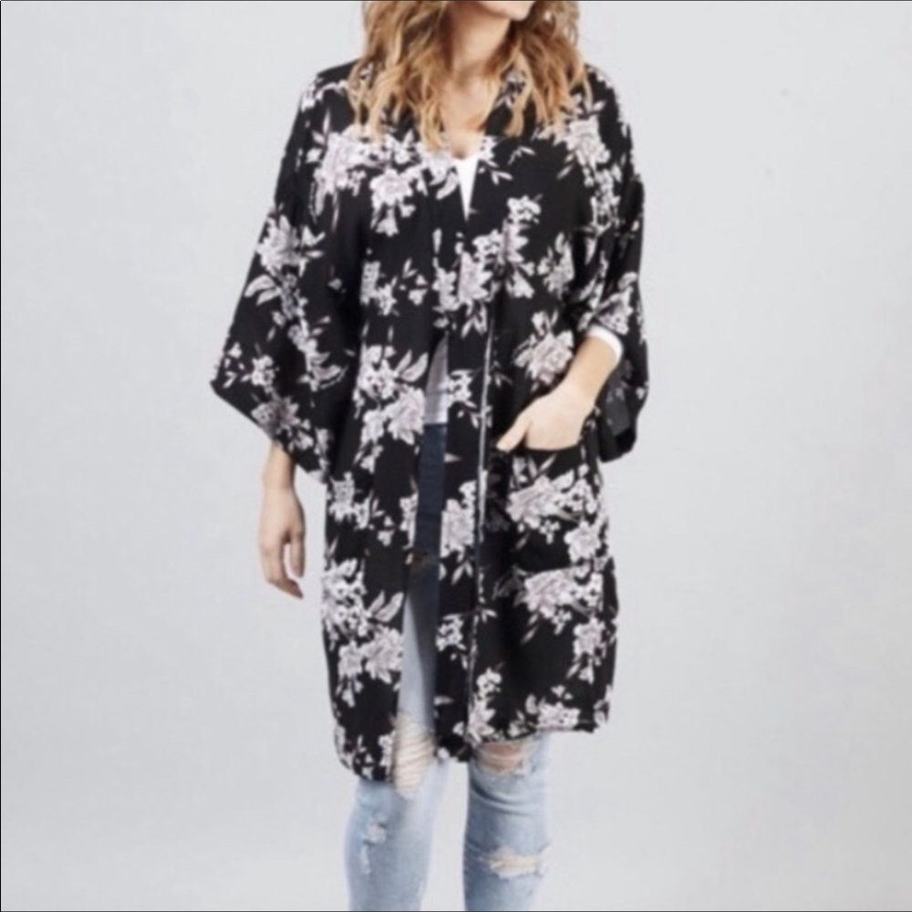 Spiritual Gangster Floral Kimono- Size M